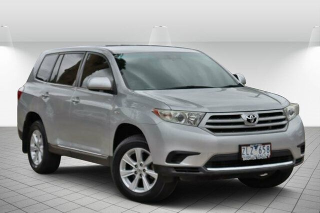 Used Toyota Kluger GSU40R MY12 Altitude (FWD) 7 Seat Oakleigh South, 2012 Toyota Kluger GSU40R MY12 Altitude (FWD) 7 Seat Silver 5 Speed Automatic Wagon