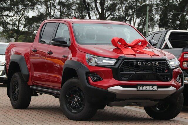 Pre-Owned Toyota Hilux GUN126R GR Sport Double Cab Warwick Farm, 2023 Toyota Hilux GUN126R GR Sport Double Cab Red 6 Speed Sports Automatic Utility