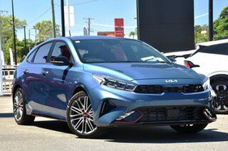 2023 Kia Cerato BD MY23 GT DCT Mineral Blue 7 Speed Sports Automatic Dual Clutch Hatchback.