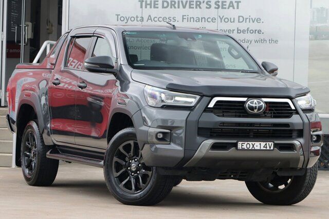 Pre-Owned Toyota Hilux GUN126R Rogue Double Cab Guildford, 2021 Toyota Hilux GUN126R Rogue Double Cab Graphite 6 Speed Sports Automatic Utility
