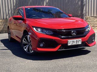 2018 Honda Civic MY18 VTi-L Red Continuous Variable Hatchback.