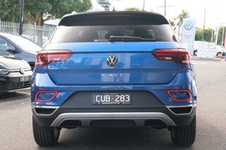 2023 Volkswagen T-ROC D11 MY24 110TSI Style Ravenna Blue 8 Speed Sports Automatic Wagon