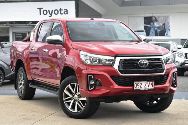 Pre-Owned Toyota Hilux GUN126R SR5 Double Cab North Lakes, 2020 Toyota Hilux GUN126R SR5 Double Cab Olympia Red 6 Speed Sports Automatic Utility