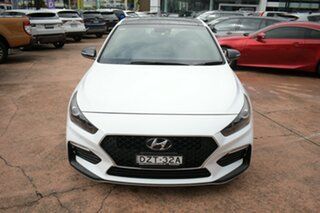 2018 Hyundai i30 PD.3 MY19 N Line Premium White 7 Speed Auto Dual Clutch Hatchback