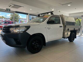2020 Toyota Hilux TGN121R Workmate 4x2 White 6 Speed Sports Automatic Cab Chassis