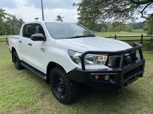 Pre-Owned Toyota Hilux GUN126R SR Double Cab Darwin, 2019 Toyota Hilux GUN126R SR Double Cab Glacier White 6 Speed Automatic Dual Cab