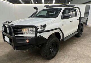 2017 Toyota Hilux GUN126R MY17 SR (4x4) White 6 Speed Manual Dual Cab Chassis
