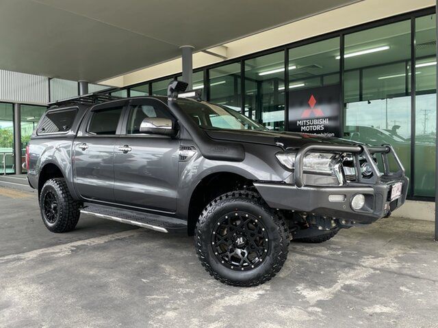 Used Ford Ranger PX MkII XLT Double Cab Cairns, 2017 Ford Ranger PX MkII XLT Double Cab Grey 6 Speed Sports Automatic Utility