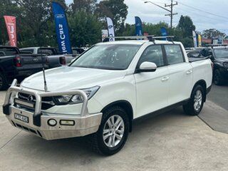 2019 Ssangyong Musso ELX White Sports Automatic Dual Cab Utility.