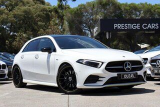 2019 Mercedes-Benz A-Class W177 A250 DCT 4MATIC AMG Line White 7 Speed Sports Automatic Dual Clutch