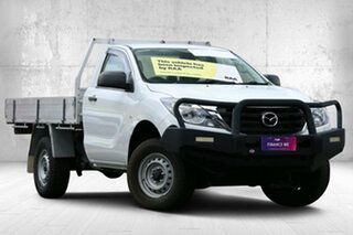 2018 Mazda BT-50 UR0YG1 XT Cool White 6 Speed Manual Cab Chassis.