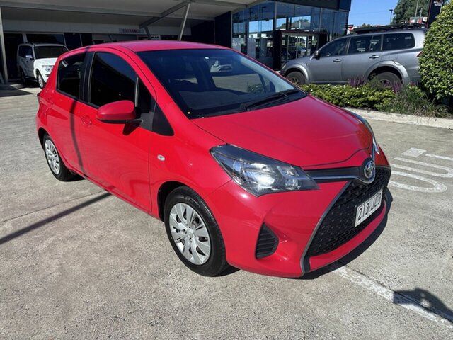 Used Toyota Yaris NCP130R Ascent Yamanto, 2015 Toyota Yaris NCP130R Ascent Red 4 Speed Automatic Hatchback