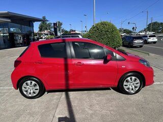 2015 Toyota Yaris NCP130R Ascent Red 4 Speed Automatic Hatchback.