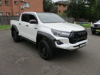 2023 Toyota Hilux GUN126R GR-Sport (4x4) Pearl White 6 Speed Automatic Double Cab Pick Up.