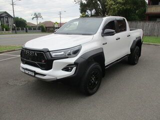 2023 Toyota Hilux GUN126R GR-Sport (4x4) Pearl White 6 Speed Automatic Double Cab Pick Up.