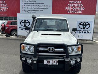 2017 Toyota Landcruiser VDJ79R GXL (4x4) French Vanilla 5 Speed Manual Double Cab Chassis.
