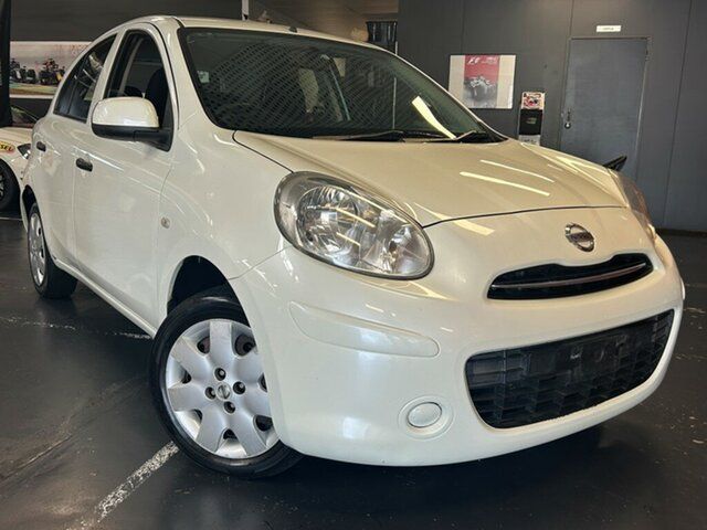 Used Nissan Micra K13 ST-L Ashmore, 2010 Nissan Micra K13 ST-L White 4 Speed Automatic Hatchback