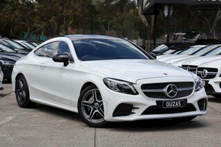 2019 Mercedes-Benz C-Class C205 809MY C200 9G-Tronic White 9 Speed Sports Automatic Coupe.