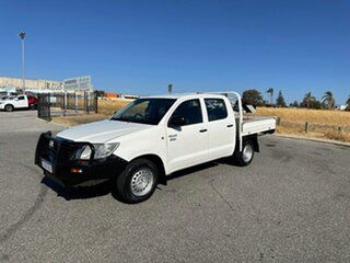 2013 Toyota Hilux TGN16R MY12 Workmate White 4 Speed Automatic Dual Cab Pick-up