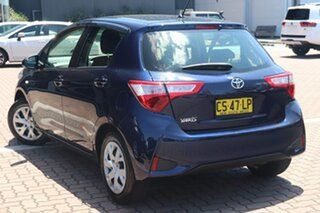2019 Toyota Yaris NCP130R Ascent Blue/cert 4 Speed Automatic Hatchback.