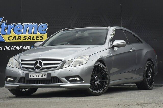 Used Mercedes-Benz E-Class C207 E500 7G-Tronic Elegance Campbelltown, 2009 Mercedes-Benz E-Class C207 E500 7G-Tronic Elegance Grey 7 Speed Sports Automatic Coupe