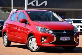 2021 Mitsubishi Mirage LB MY22 ES Red Planet 1 Speed Constant Variable Hatchback
