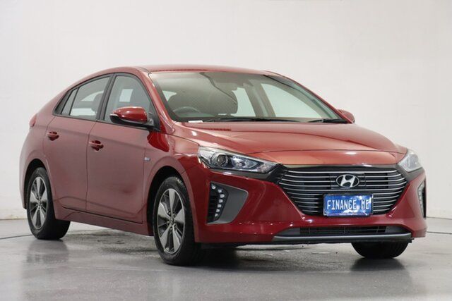 Used Hyundai Ioniq AE.2 MY19 Plug-in Fastback DCT Elite Victoria Park, 2019 Hyundai Ioniq AE.2 MY19 Plug-in Fastback DCT Elite Fiery Red 6 Speed