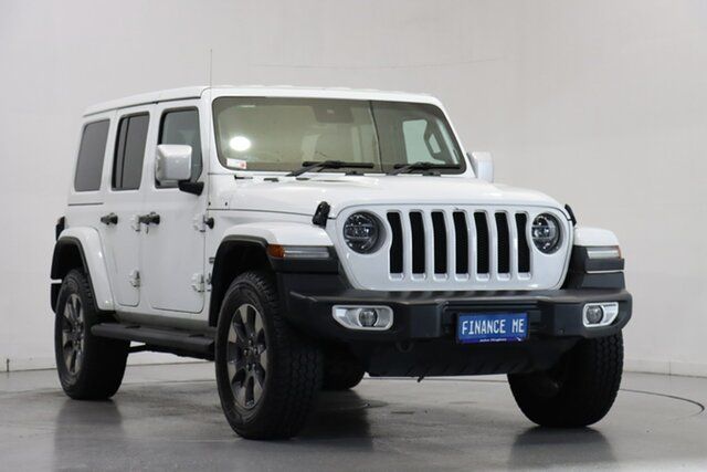Used Jeep Wrangler JL MY19 Unlimited Overland Victoria Park, 2019 Jeep Wrangler JL MY19 Unlimited Overland White 8 Speed Automatic Hardtop