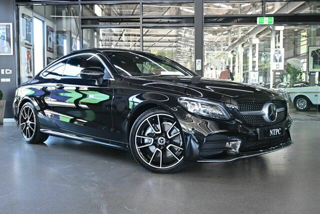 Used Mercedes-Benz C-Class C205 802MY C300 9G-Tronic North Melbourne, 2021 Mercedes-Benz C-Class C205 802MY C300 9G-Tronic Black 9 Speed Sports Automatic Coupe