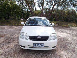2003 Toyota Corolla ZZE122R Ascent White 4 Speed Automatic Hatchback