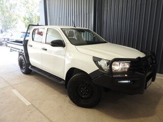 2020 Toyota Hilux GUN125R Workmate Double Cab White 6 Speed Automatic Utility.