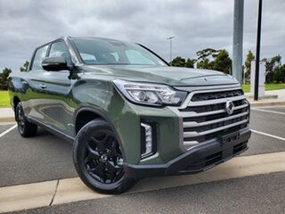 2023 Ssangyong Musso Q261 MY24 Ultimate Luxury Crew Cab XLV Amazonian Green 6 Speed Sports Automatic.