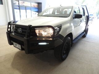2020 Toyota Hilux GUN125R Workmate Double Cab White 6 Speed Automatic Utility