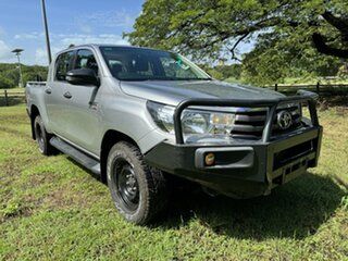 2018 Toyota Hilux GUN126R SR Double Cab Silver Sky 6 Speed Automatic Dual Cab