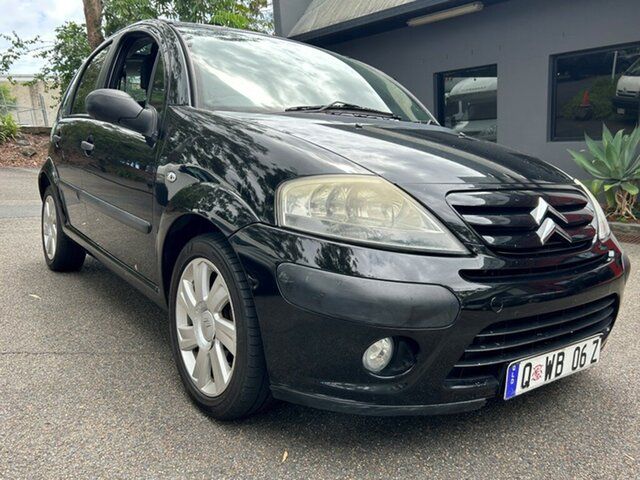 Used Citroen C3 MY06 Exclusive Ashmore, 2006 Citroen C3 MY06 Exclusive Black 4 Speed Sports Automatic Hatchback