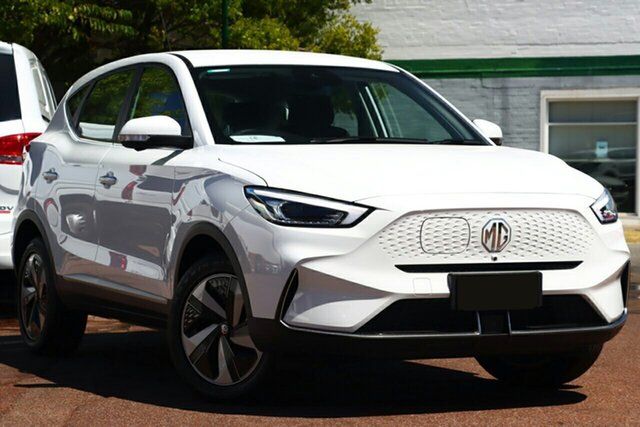 New MG ZS EV AZS1 MY23 Excite Springwood, 2023 MG ZS EV AZS1 MY23 Excite Dover White 1 Speed Reduction Gear Wagon