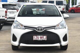 2016 Toyota Yaris NCP130R Ascent Glacier White 4 Speed Automatic Hatchback