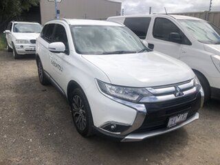 2016 Mitsubishi Outlander ZK MY17 LS Safety Pack (4x2) White Continuous Variable Wagon