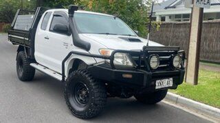2007 Toyota Hilux KUN26R 07 Upgrade SR (4x4) White 5 Speed Manual X Cab Cab Chassis.