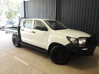 2020 Toyota Hilux GUN125R Workmate Double Cab White 6 Speed Automatic Utility.