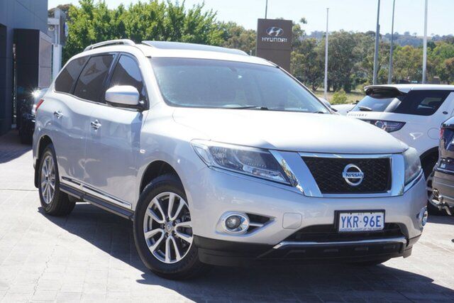 Used Nissan Pathfinder R52 MY15 ST-L X-tronic 4WD Phillip, 2015 Nissan Pathfinder R52 MY15 ST-L X-tronic 4WD Brilliant Silver 1 Speed Constant Variable Wagon