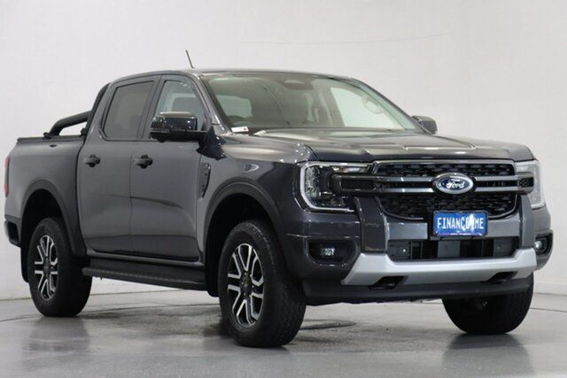 Used Ford Ranger PY 2022MY Sport Victoria Park, 2022 Ford Ranger PY 2022MY Sport Meteor Grey 10 Speed Sports Automatic Double Cab Pick Up