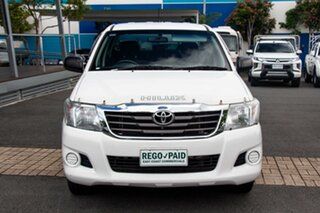 2014 Toyota Hilux GGN15R MY14 SR Double Cab 4x2 White 5 speed Automatic Utility.