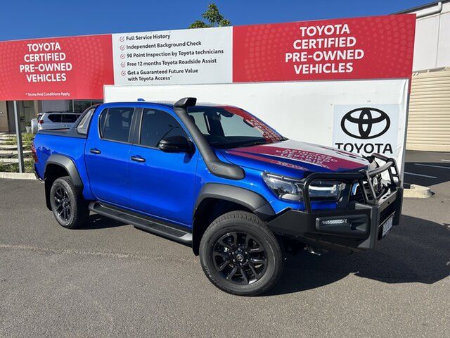 Pre-Owned Toyota Hilux GUN126R Rogue Double Cab Warwick, 2023 Toyota Hilux GUN126R Rogue Double Cab Nebula Blue 6 Speed Sports Automatic Utility