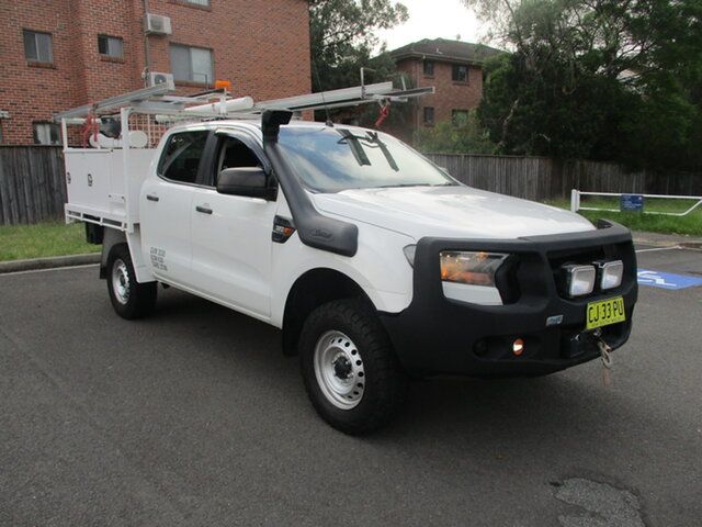 Used Ford Ranger PX MkII XL 3.2 (4x4) Bankstown, 2016 Ford Ranger PX MkII XL 3.2 (4x4) White 6 Speed Manual Crew Cab Chassis