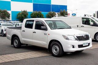 2014 Toyota Hilux GGN15R MY14 SR Double Cab 4x2 White 5 speed Automatic Utility
