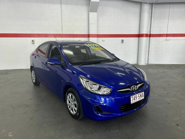 Used Hyundai Accent RB Active Clontarf, 2011 Hyundai Accent RB Active Blue 4 Speed Sports Automatic Sedan