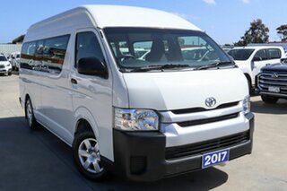 2017 Toyota HiAce TRH223R Commuter High Roof Super LWB White 6 Speed Automatic Bus