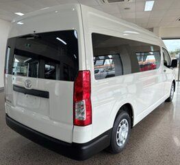 2021 Toyota HiAce GDH322R Commuter High Roof Super LWB White 6 Speed Sports Automatic Bus.