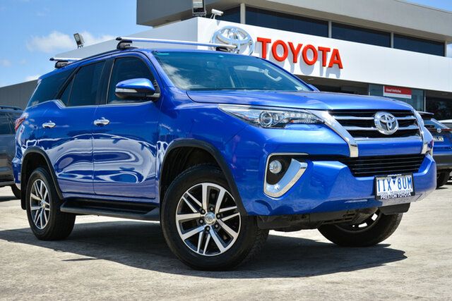 Pre-Owned Toyota Fortuner GUN156R Crusade Preston, 2015 Toyota Fortuner GUN156R Crusade Nebula Blue 6 Speed Automatic Wagon